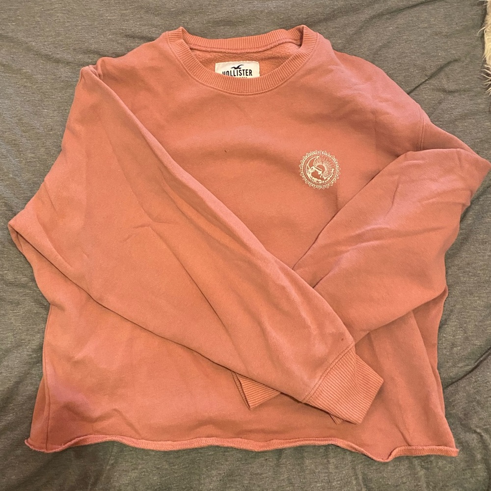 Hollister cropped crewneck